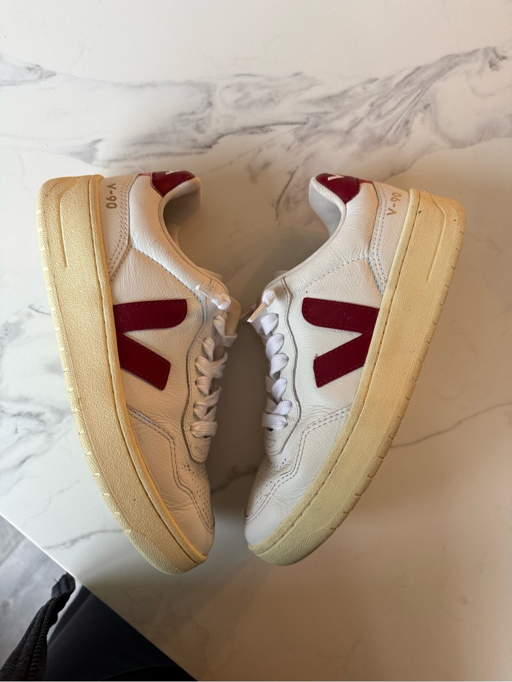 Veja V 90 Colorblock Low-Top Sneakers